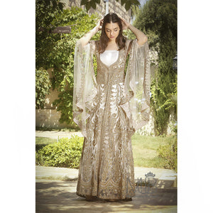Maha Wedding Gold Abaya